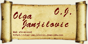 Olga Janjilović vizit kartica